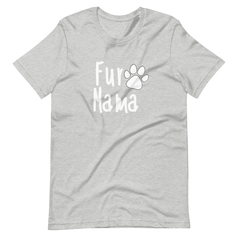 Fur Mama White Ink Short-Sleeve Unisex T-Shirt