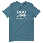 Mom Brain the struggle is real White Ink Short-Sleeve Unisex T-Shirt