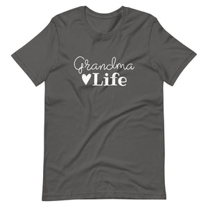Grandma Life White Ink Short-Sleeve Unisex T-Shirt