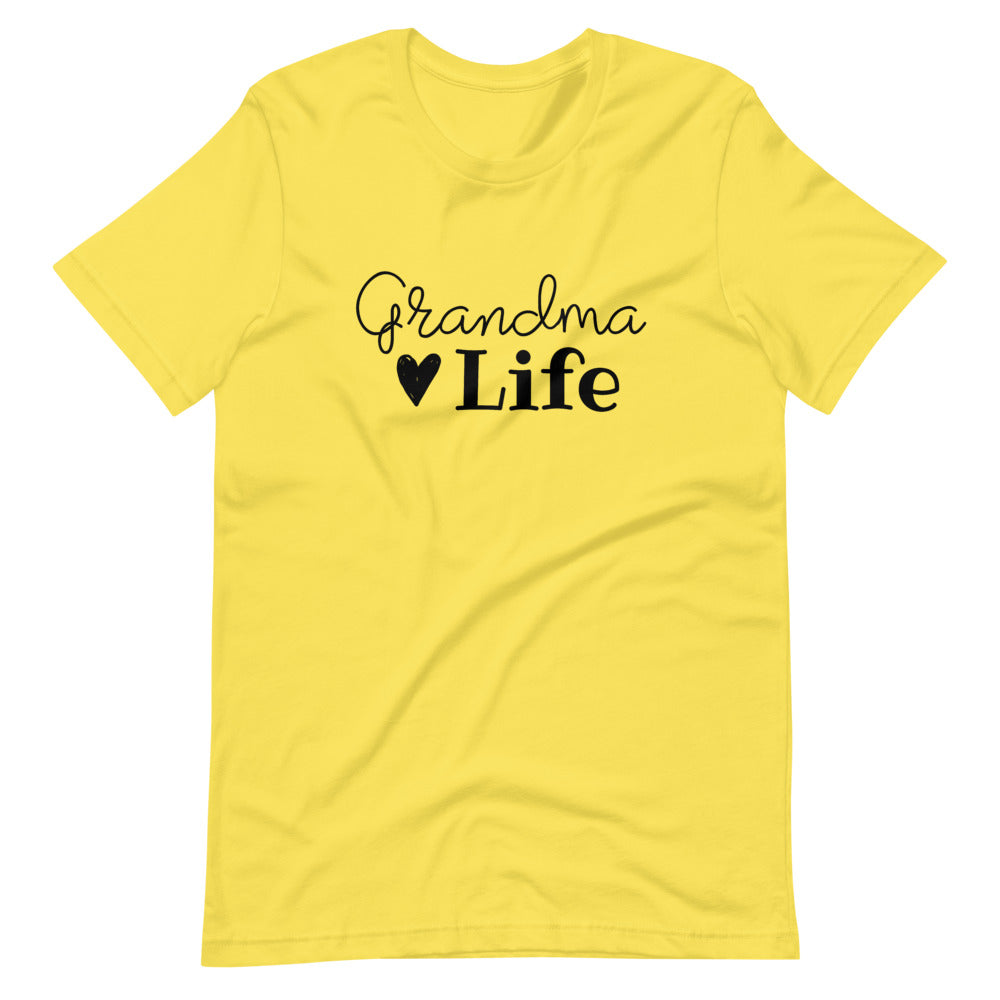 Grandma Life Black Ink Short-Sleeve Unisex T-Shirt