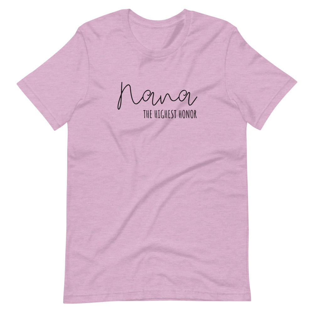 Nana The Highest Honor Short-Sleeve Unisex T-Shirt