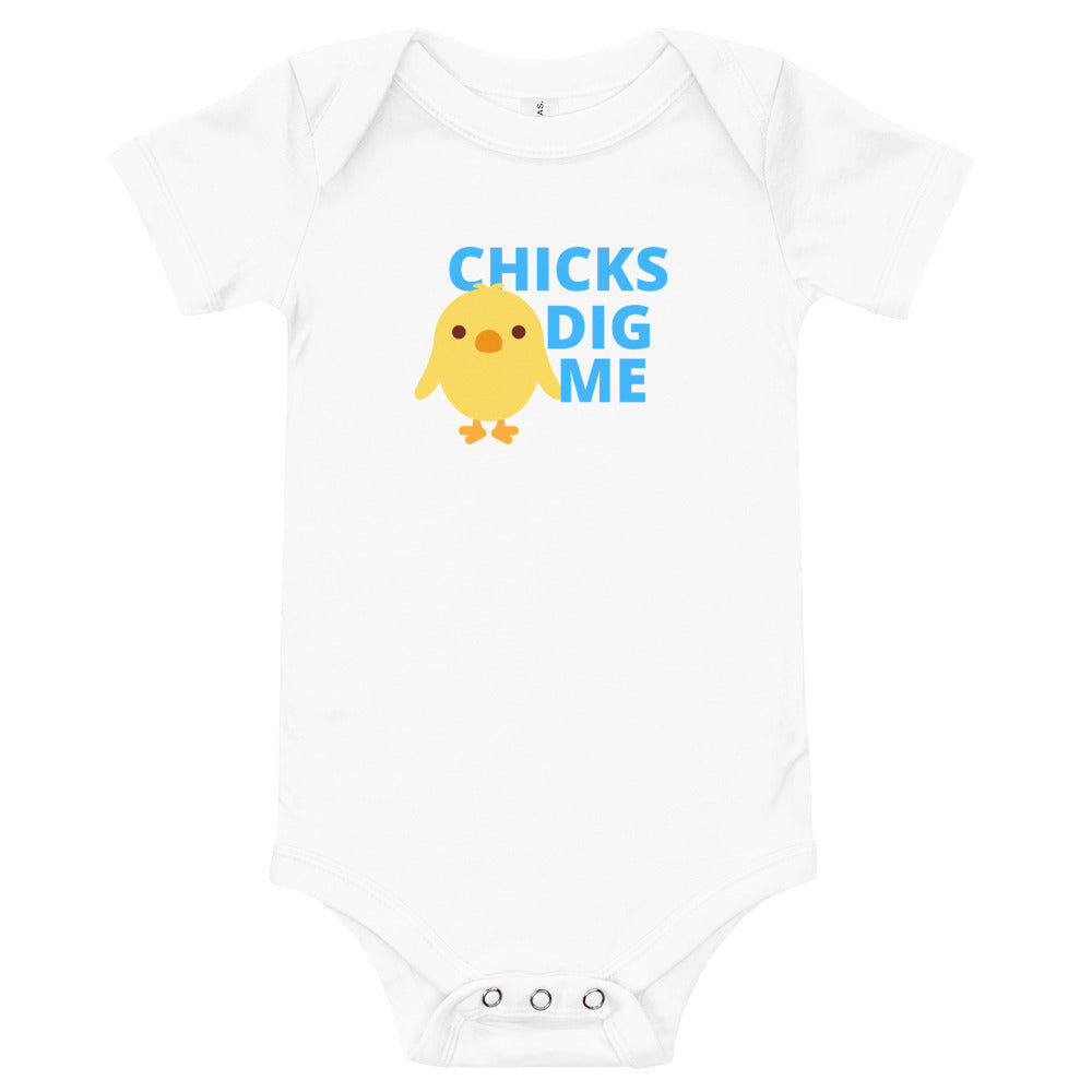 Chicks Dig Me Easter Baby Bodysuit, One piece