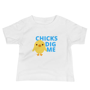 Chicks Dig Me Easter Baby Jersey Short Sleeve Tee