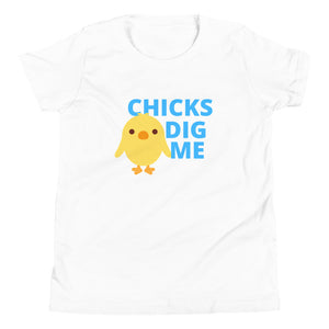 Chicks Dig Me Easter Youth Short Sleeve T-Shirt
